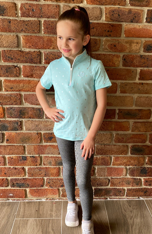 BARE Babes Quarter Zip Shirt - Princess Teal